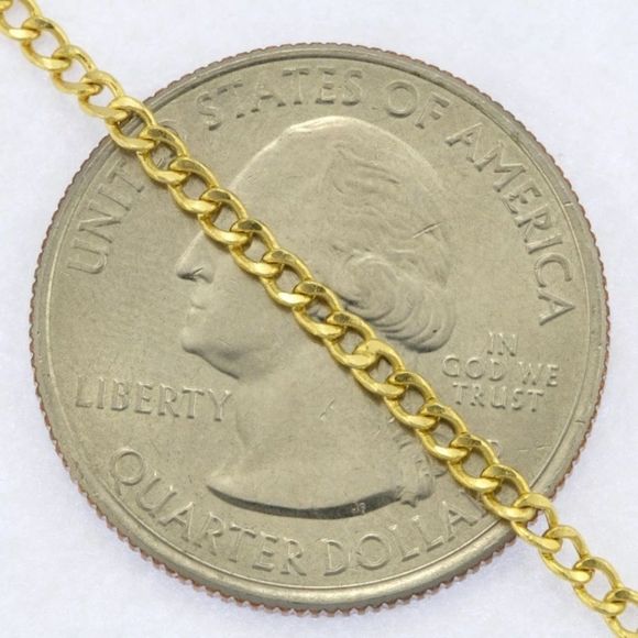 Solid Gold 20” Cuban Link Chain Necklace Brand New - Picture 4 of 5